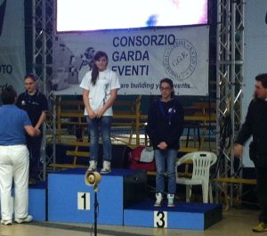 Linda Burchiellaro sul podio degli 800m