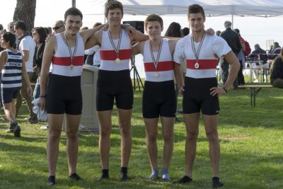 Il quattro di coppia di Baruffaldi, Vignola, Randon e Levi