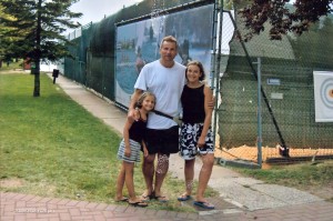 Una delle foto scattate. Ritrae il Socio Mosconi con la famiglia