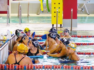 Un attimo di riposo durante l&#39;allenamento