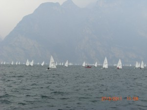 Un&#39;immagine dell&#39;ultima regata di Torbole