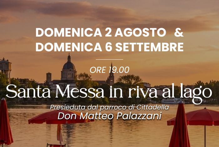 La Santa Messa in riva al lago
