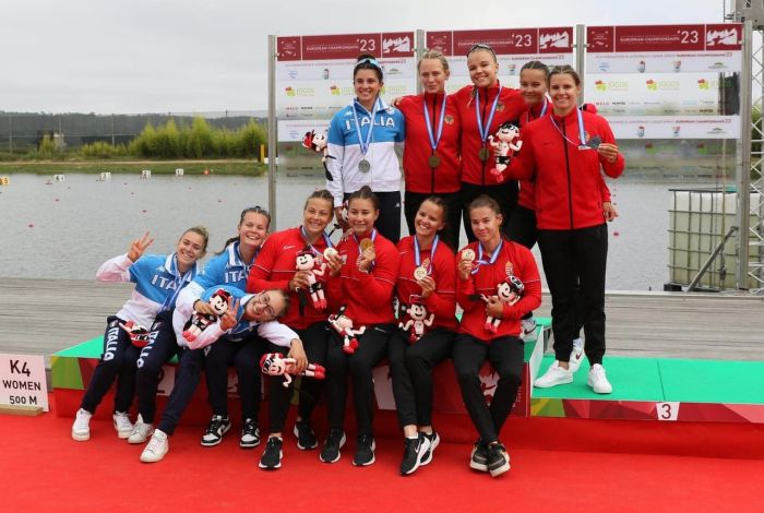 Vesentini argento Europeo con il K4