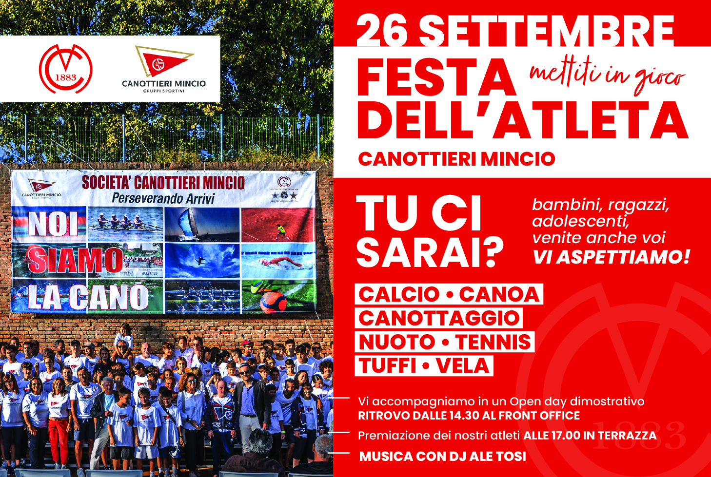 La Festa dell’Atleta diventa un Open Day
